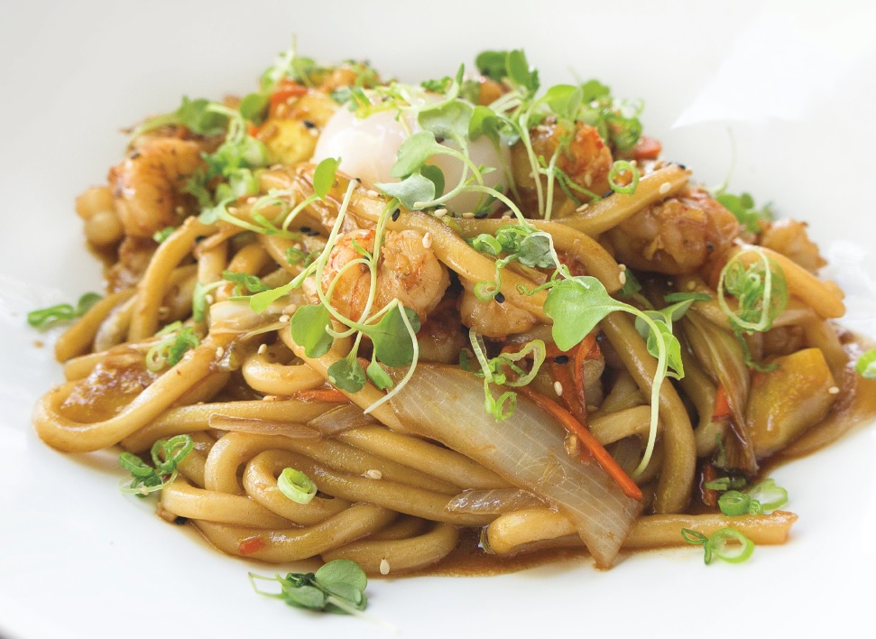 Chef Recipe: Umi Japanese Restaurant’s Shrimp Yaki Udon : Orlando